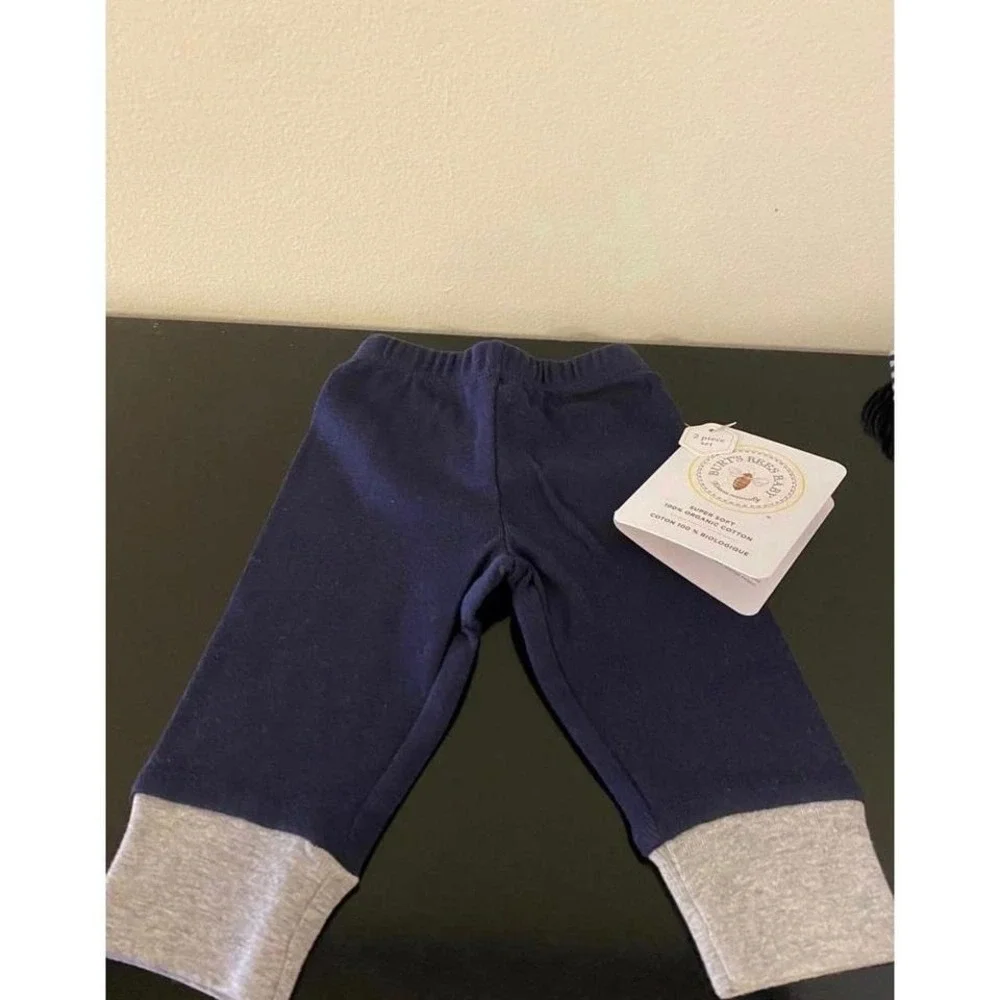 Burt's Bees Newborn Organic 2-Piece Footless Pants Set‎